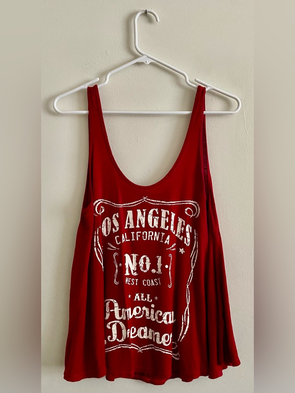 🪆living doll Red Scoop Neck Tank 🪆